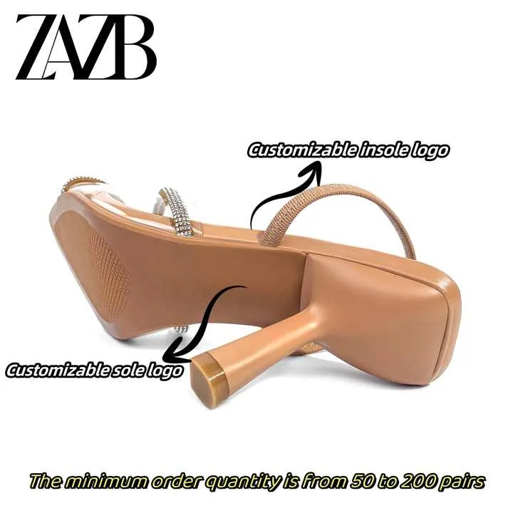 صنادل نسائية بكعب عالٍ - Women's high-heeled sandals