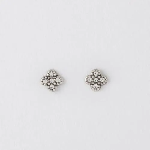 50 Silver Earrings On Designer Card by Crumble and Core