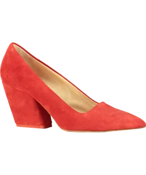 AEYDE Red Lizzy Suede Heels UK 8 EU 41 