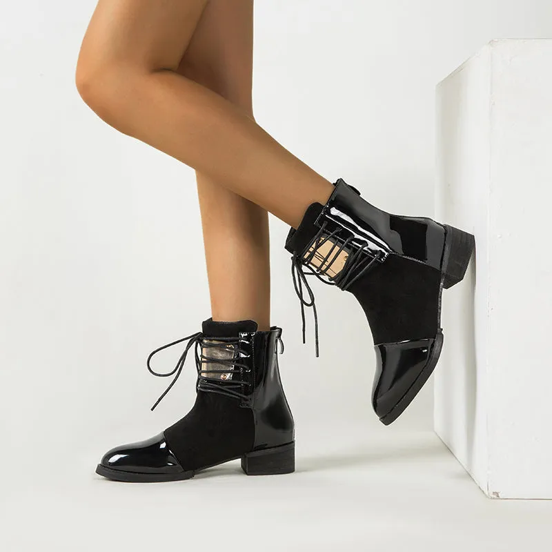 Casual Ankle High Heels Boots