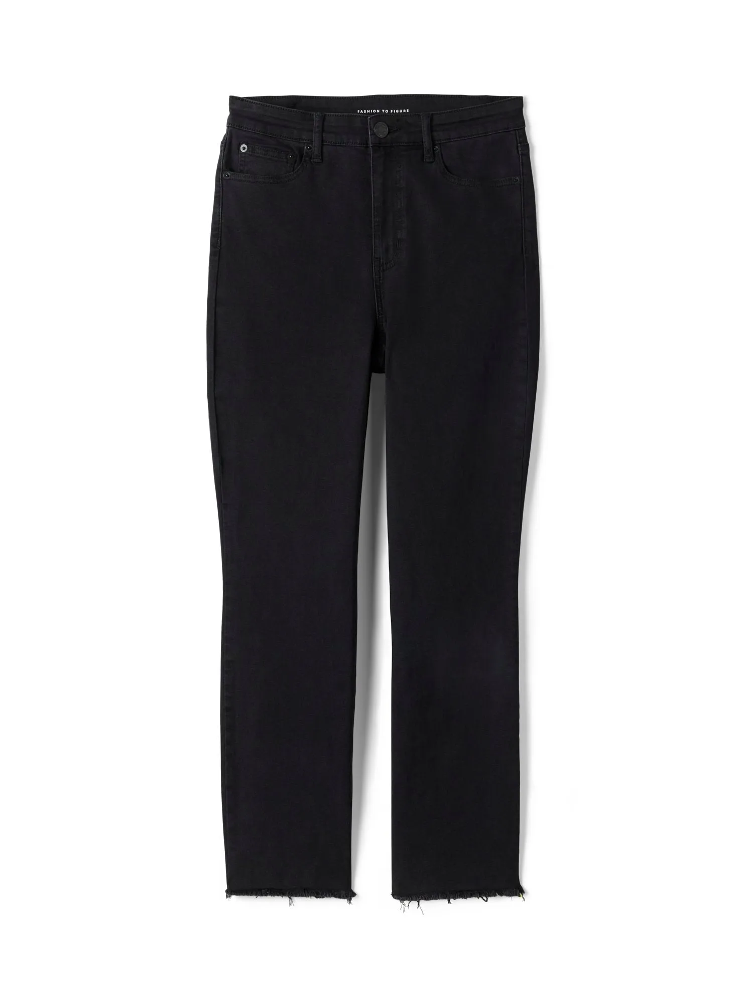 Fashion To Figure - High Rise Raw Hem Skinny Jeans - Tall Inseam
