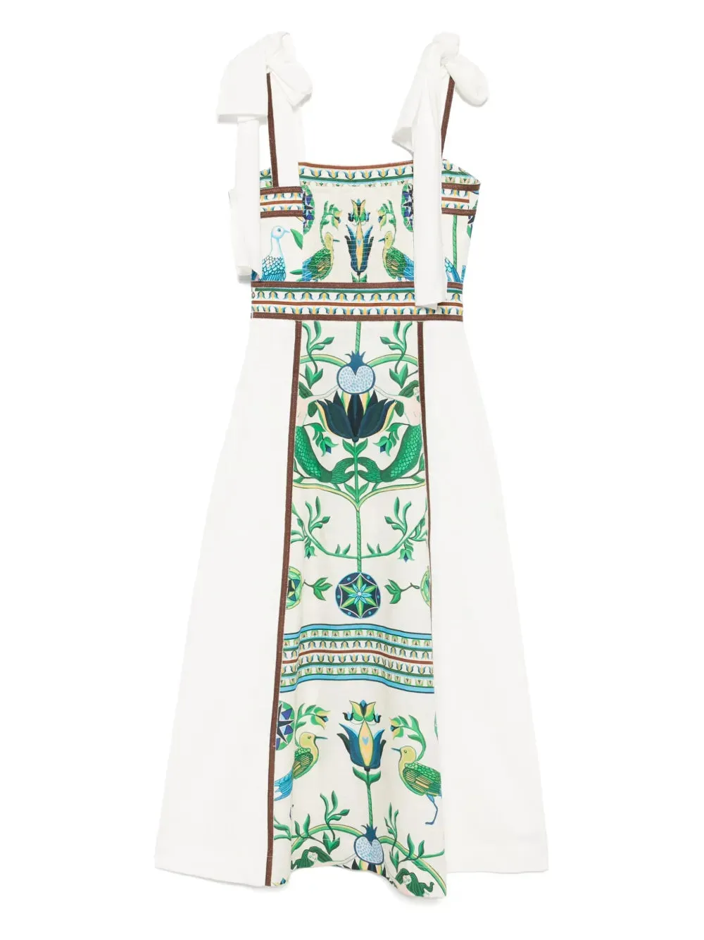 Ornella Dress in Off White Multi