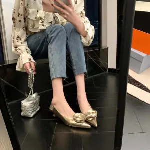 Rose Flower High Heels