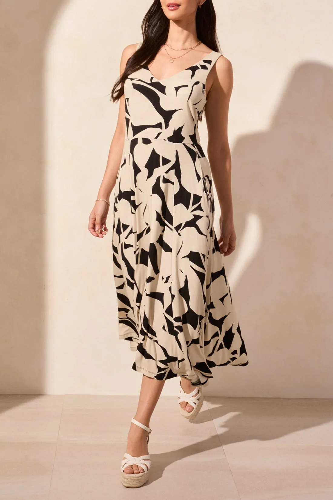 Tribal Ladies Safari Sleeveless High Low Dress