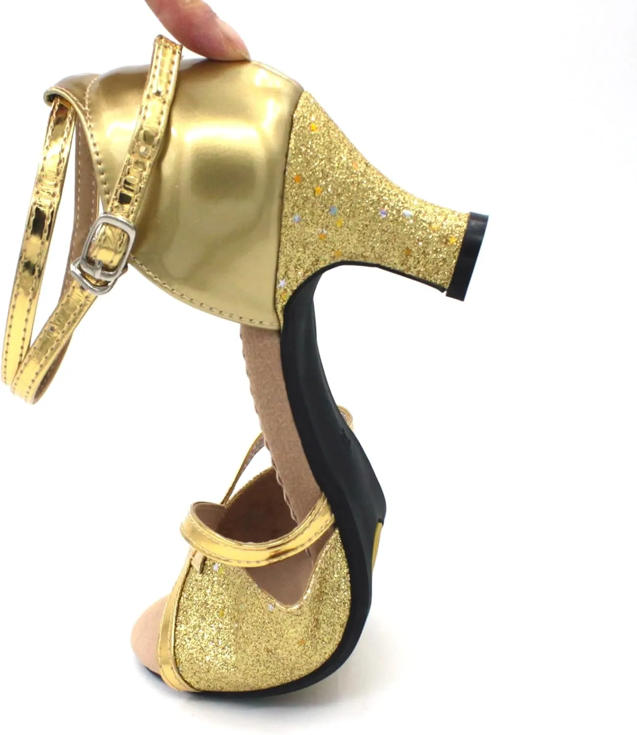 Women's Ballroom Dance Shoes Glitter Dancing Heels Salsa Latin Wedding Party Shoes