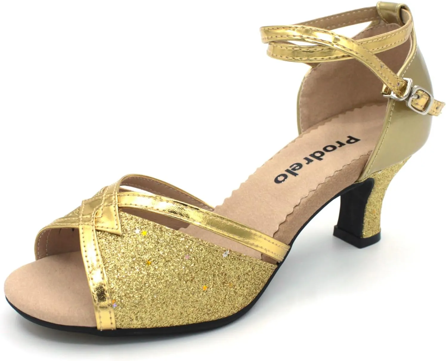 Women's Ballroom Dance Shoes Glitter Dancing Heels Salsa Latin Wedding Party Shoes